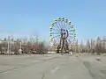 Roata Ferris din parcul de distracții al orașului