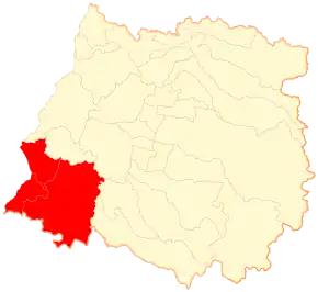 Localizarea comunei în cadrul țării