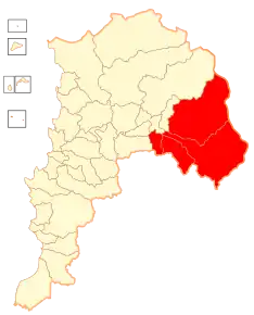 Localizarea comunei în cadrul țării