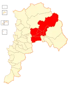 Localizare în cadrul țării