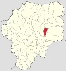 Localizare în cadrul județului