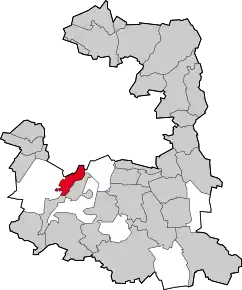 Poziția  Pullach i.Isartal pe harta districtului München