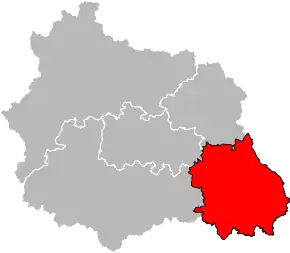 Arondismentul Ambert în cadrul departamentului Puy-de-Dôme