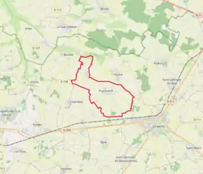 Poziția localității Puyravault