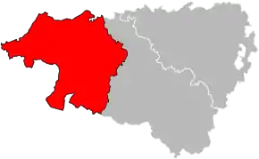 Arondismentul Bayonne în cadrul departamentului Pyrénées-Atlantiques
