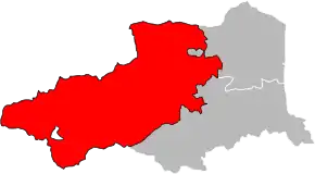 Arondismentul Prades în cadrul departamentului Pyrénées-Orientales