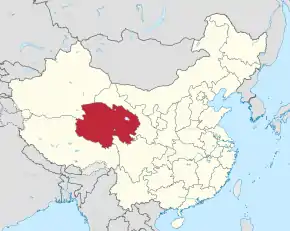 Poziția localității Qinghai