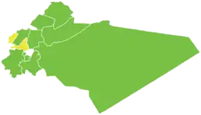 Poziția localității Districtul Qudsaya