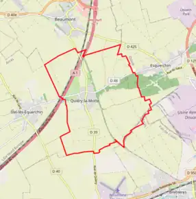 Poziția localității Quiéry-la-Motte