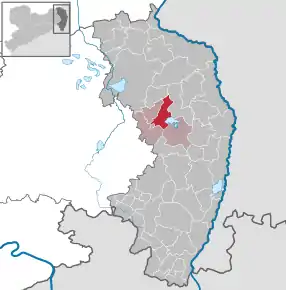 Poziția  Quitzdorf am See pe harta districtului Görlitz