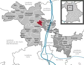 Poziția localității Röttenbach