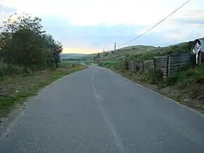 Drumul spre satul Lupu