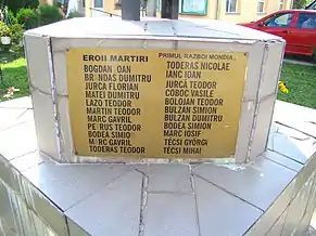 Monumentul eroilor (detaliu)