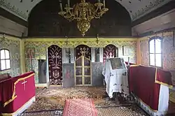 Biserica de lemn (interiorul navei)