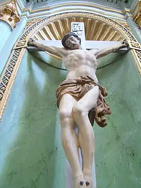 Altarul bisericii evanghelice