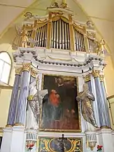 Altarul bisericii evanghelice