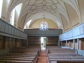 Biserica evanghelică (nava spre ieșire)