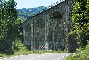 Viaduct peste DN10, în Teliu