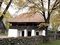 Casă din Clopotiva aflată în Muzeul Satului din București