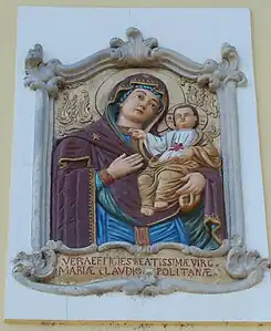 „Copia” de la Bistrița, pe clădirea adiacentă bisericii romano-catolice