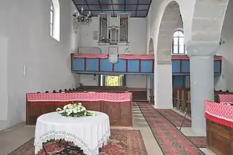 Interiorul bisericii reformate