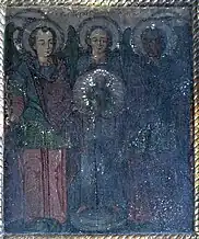 Soborul Sfinților Arhangheli, icoană pictată de Simion Silaghi zugravu în 1776 pentru biserica de lemn din Mănăstireni