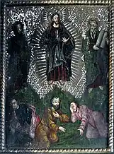 Schimbarea la Față, icoană pictată de Simion Silaghi zugravu în 1776 pentru biserica de lemn din Mănăstireni