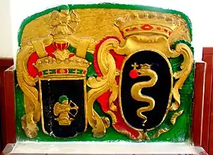 Biserica reformată (blazonul familiei nobiliare Bethlen)