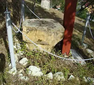 Prestolul bisericii de lemn anterioare (1750)