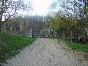 Poarta bisericii (azi renovată)