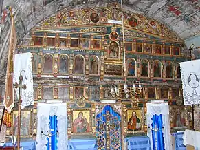 Biserica de lemn Sf.Ilie din Posta (iconostas)