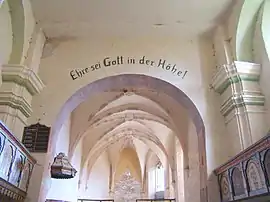 Biserica evanghelică fortificată (interior)