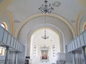 Interiorul bisericii