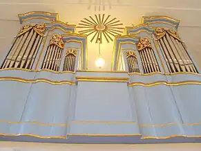 Orga bisericii construită de Bodor Péter în 1847