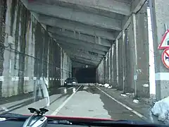 Intrarea nordică în tunel