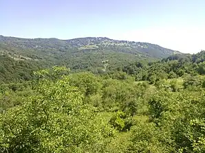 Măgura Priei văzută din Zugău