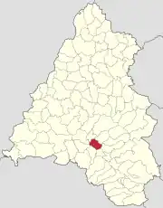 Localizarea în județul Bihor