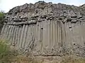 Coloane de bazalt la Racoș, județul Brașov