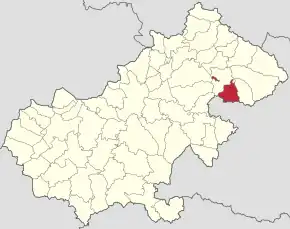 Poziția localității Racșa