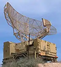 Israeli military radar is typical of the type of radar used for air traffic control. The antenna rotates at a steady rate, sweeping the local airspace with a narrow vertical fan-shaped beam, to detect aircraft at all altitudes.