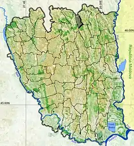 Amplasarea în cadrul județului



		
Poziția în cadrul României