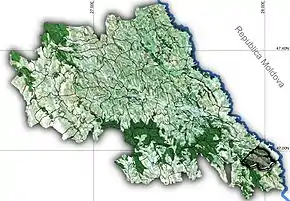 Poziția localității Răducăneni