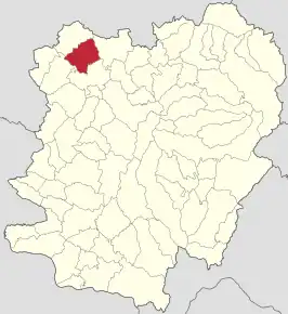 Poziția localității Bărbosu