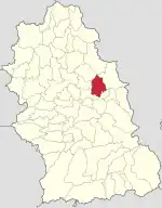 Localizare în cadrul județului