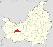 Localizarea comunei în județul Cluj