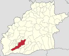 Localizarea în cadrul județului