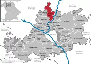 Poziția localității Rattelsdorf