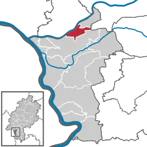 Poziția localității Raunheim