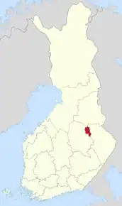 Poziția localității Rautavaara