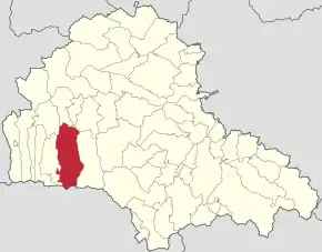 Localizare în cadrul județului